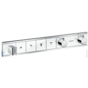 Смеситель для душа Hansgrohe RainSelect встраиваемый, термостат, с 4 кнопками, хром/белый 15357400