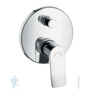 Смеситель Hansgrohe Metris 31487000 для ванны/душа, скрытый монтаж, встроенная защитная комбинация