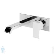 Смеситель для раковины CISAL Vita VI0055114Q встраив., однозахв., внеш.часть, излив 250мм, бел. мат
