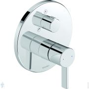 Смеситель для ванны/душа Duravit D-Neo DE5210018010 встраиваемый, однозахв., перекл. ванна/душ, хром