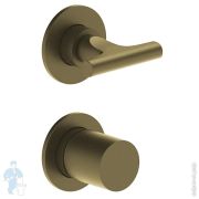 Смеситель для душа Fantini Sailing 67P6J087B встраиваемый. внеш.часть, 3 потреб., Matt British Gold