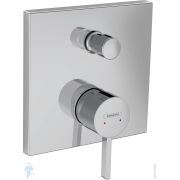Смеситель Hansgrohe Finoris 76416000 для ванны, скрытый монтаж, встроенная защитная комбинация, хром