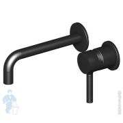 Смеситель для раковины Zucchetti Pan ZP6030.N6 встраиваемый, внешняя часть, черный soft touch