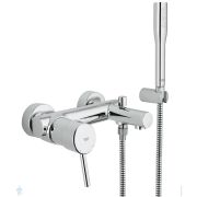 Смеситель Grohe Concetto 32212001 для ванны, короткий излив, лейка, шланг