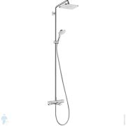 Душевая система Hansgrohe Croma E 280 Showerpipe 27687000 с термостатом и изливом, для ванны, хром