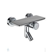 Смеситель Iddis SHELFY для ванны SHESBBTi02WA с управл. Push Control, полка, короткий излив, хром