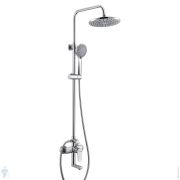 Душевая система WasserKRAFT A16601 однозахватный смеситель, верхний/ручной душ, хром