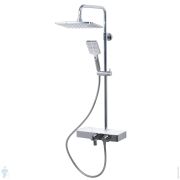 Душевая система WasserKRAFT A11301 Thermo смеситель термостат, верхний/ручной душ, цвет: хром