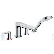 Смеситель Hansgrohe Talis E 71748000 на борт ванны, на 4 отверстия, двухзахватный, хром