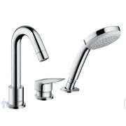 Смеситель Hansgrohe Logis 71313000 на борт ванны, 3 отверстия, однозахватный, наружная часть, хром
