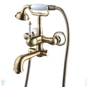 Смеситель для ванны/душа Lemark VILLA LM4812B короткий излив, душевой комплект, бронза