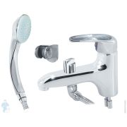 Смеситель на борт ванны VARION Armaturen KARAT Серебро 9770 92 3 на 1 отверстие, с ручным душем