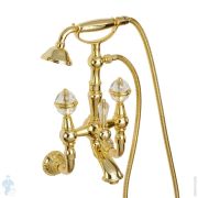 Смеситель для ванны/душа Migliore CRISTALIA настенный, золото/ручки Swarovski ML.CRS-3702.DO