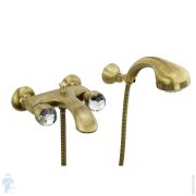 Смеситель для ванны/душа Migliore AXO SWAROVSKI настенный, бронза ML.AXO-602F.BR