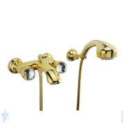 Смеситель для ванны/душа Migliore AXO SWAROVSKI настенный, золото ML.AXO-602F.DO