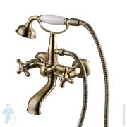 Смеситель для ванны Lemark VINTAGE LM2812B с коротким изливом, бронза