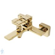 Смеситель для ванны/душа BelBagno LUCE LUC-VAS-ORO настенный, однозахватный, золото