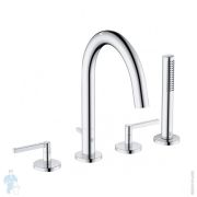 Смеситель KLUDI Nova Fonte Puristic на борт ванны, на 4 отверстия, с душ. гарнитуром, хром 204250515