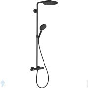 Душевая система Hansgrohe Raindance Select S 240 1jet 27633670 термостат, для душа,черный матовый