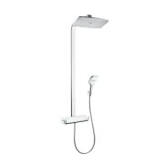 Душевая система Hansgrohe Raindance Select E 360 Showerpipe с термостатом хром/белый 27112400