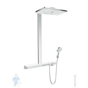Душевая система Hansgrohe Rainmaker Select E Showerpipe 460 с термостатом, хром/белый 27106400
