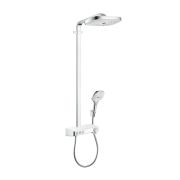 Душевая система Hansgrohe Raindance Select E 300 3jet Showerpipe с термостатом,хром/белый 27127400