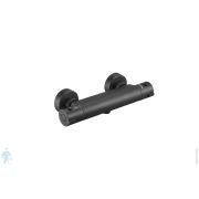Смеситель для душа ESKO Mikros T3080 Black настенный, термостатический, без излива, черный