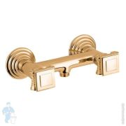 Смеситель CEZARES OLIMP-DS-03/24-O для душа, двухзахватный, золото 24 карат/ручки металл