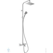 Душевая система Hansgrohe Vernis Shape 26284000 термостат, короткий излив, верхний/ручной душ, хром
