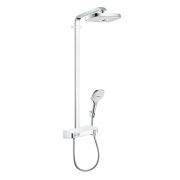 Душевая система Hansgrohe Raindance Select E 300 2jet Showerpipe с термостатом,хром/белый 27126400