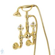 Смеситель для душа Migliore CRISTALIA настенный, золото/ручки Swarovski 27183 (ML.CRS-3746.DO)