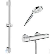 Душевая система Hansgrohe Croma Select S Vario/Ecostat 27833400 термостат, ручной душ, штанга