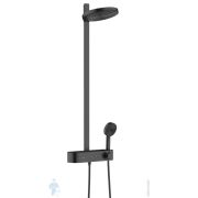 Душевая система Hansgrohe Pulsify 24240670 Showerpipe 260 2jet с термостатом, матовый черный