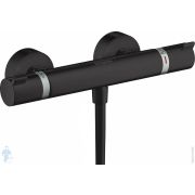 Смеситель Hansgrohe Ecostat Comfort 13116670 термостатический для душа, настенный, черный матовый
