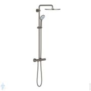 Душевая система Grohe Euphoria XXL 26075AL0 смеситель термостат, верх./руч. душ, темный графит мат