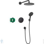 Душевая система Hansgrohe Raindance Select S 240 1jet PowderRain с термостатом, черный матовый 27959670