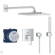 Душевая система Grohe Eurocube 25238000 встраиваемый смеситель с вн.частью, верхний/ручной душ, хром
