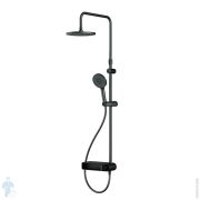 Душевая система AM.PM X-Joy F0785A622 смеситель-полка для душа, верхний/ручной душ, черный