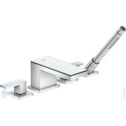 Смеситель Axor MyEdition 47430000 на борт ванны, на 4 отверстия, хром/зерк.стекло