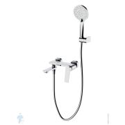 Смеситель CEZARES COMFORT-VD-01 для ванны/душа, настенный, однозахватный, ручной душ, хром