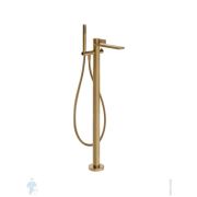 Смеситель для ванны Gessi Inverso Rigato напольный,внеш. часть,с ручным душем,латунь браш. 73528.727