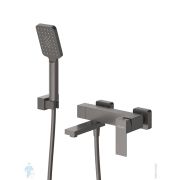 %Смеситель для ванны/душа CEZARES SLIDER-VD-GM однозахватный, с душевым комплектом, оружейная сталь