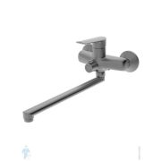 Смеситель для ванны/душа ESKO Lagos Gun Metal настенный, однозахватный, поворотный излив LG31GM