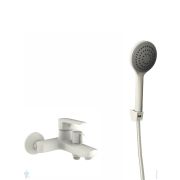 Смеситель для ванны/душа ESKO Lagos White LG54W настенный, однозахватный, с ручным душем, белый