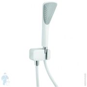 Душевой гарнитур KLUDI FIZZ 1S лейка 1 режим, шланг 1250мм, соедин.для шланга, белый/хром 6767091-00