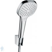 Душевой набор Hansgrohe Croma Select E Vario (ручной душ, держатель,шланг 160см) хром/белый 26413400