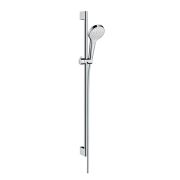 Душевой набор Hansgrohe Croma Select S 1jet (ручной душ, штанга 90см, шланг) хром/белый 26575400