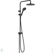 Душевой набор Hansgrohe Vernis Blend 26272670 1jet Reno, верхний и ручной душ, черный матовый