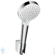 Душевой набор Hansgrohe Crometta Vario (ручной душ, держатель, шланг 125см) хром/белый 26691400