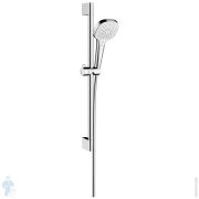 Душевой набор Hansgrohe Croma Select E Vario (ручной душ, шланг, штанга 65см) хром/белый 26583400